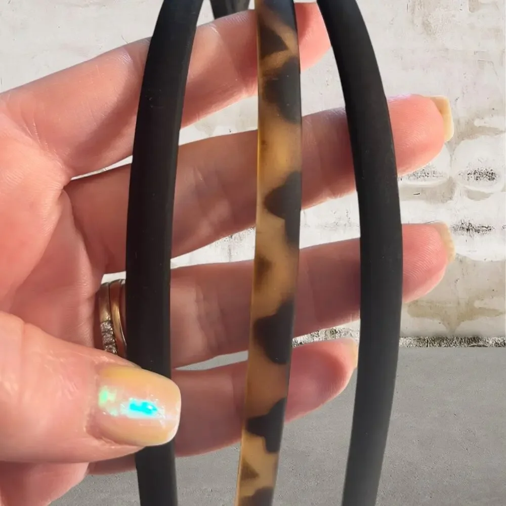 Kitsch Non-Slip Thin Headbands 3 Pc Set  NWT